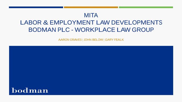 MITA Labor  Employment Law Developments screenshot