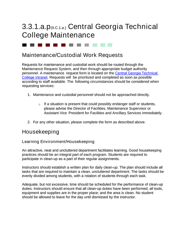 MaintenanceCustodial Work Requests screenshot