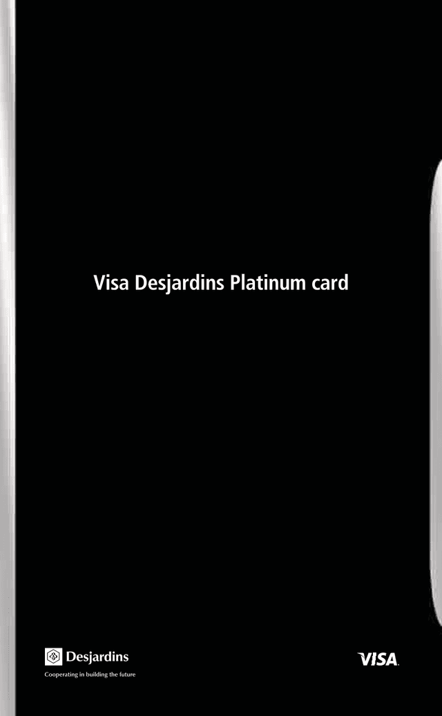Visa Desjardins Platinum Card Benefits Guide screenshot