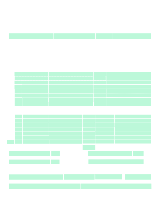Change Of Enrollment Form screenshot