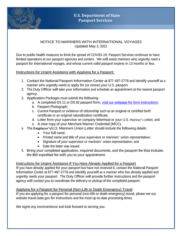 Notice To Mariners With International Voyages screenshot