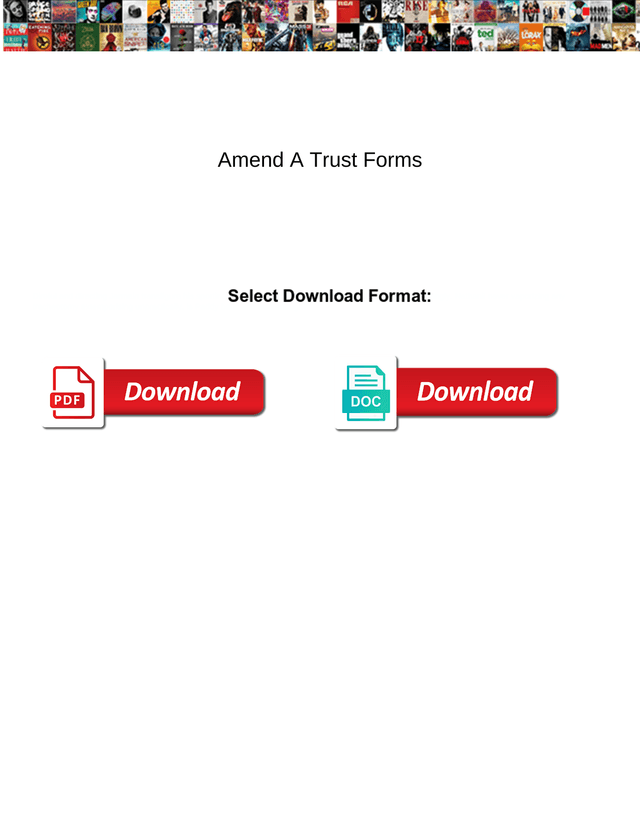 Amend A Trust Forms screenshot