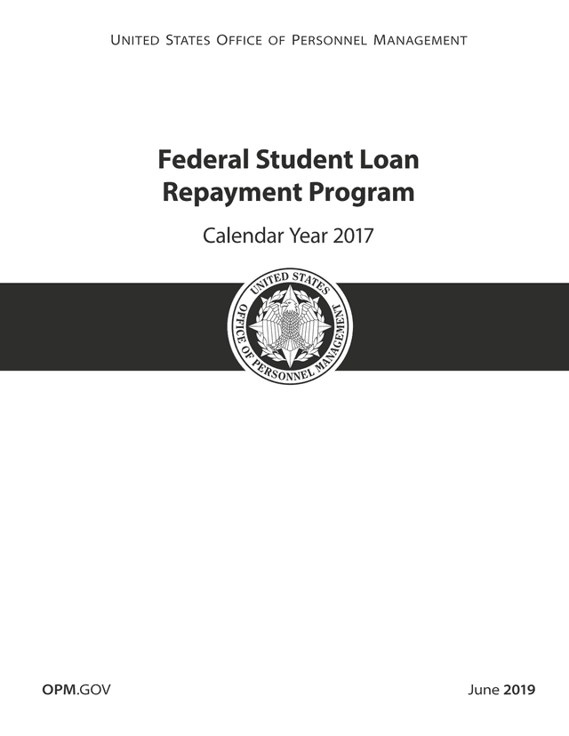 Federal Student Loan Repayment Program Calendar Year 2017 screenshot