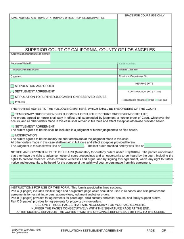 STIPULATION  SETTLEMENT AGREEMENT screenshot