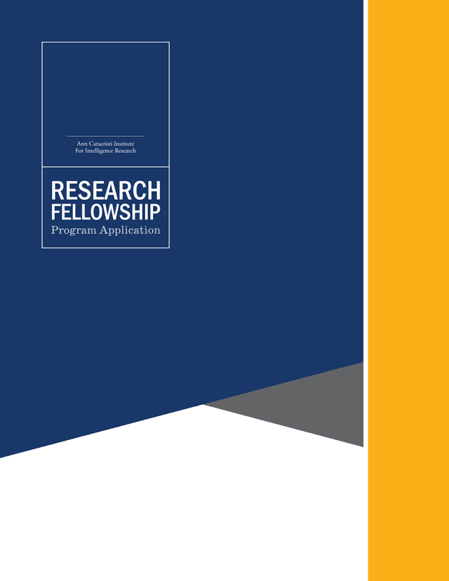 NIU Research Fellowship Program Application screenshot