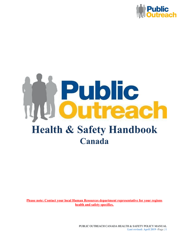 Health  Safety Handbook Canada screenshot