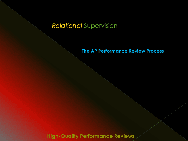 Performance Review Form screenshot