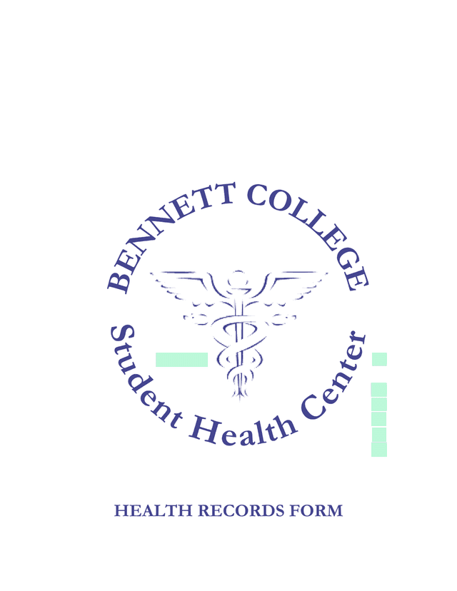 Health Records Form screenshot