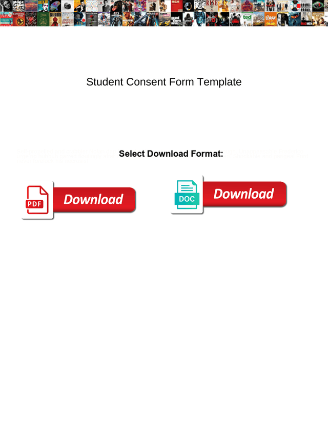 Student Consent Form Template screenshot