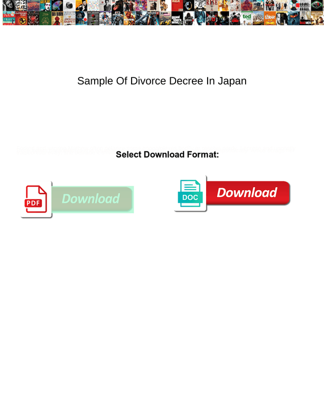 Sample Of Divorce Decree In Japan screenshot