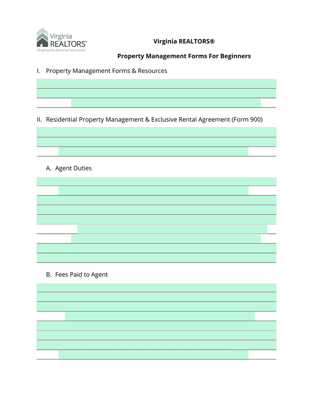 Property Management Forms For Beginners screenshot