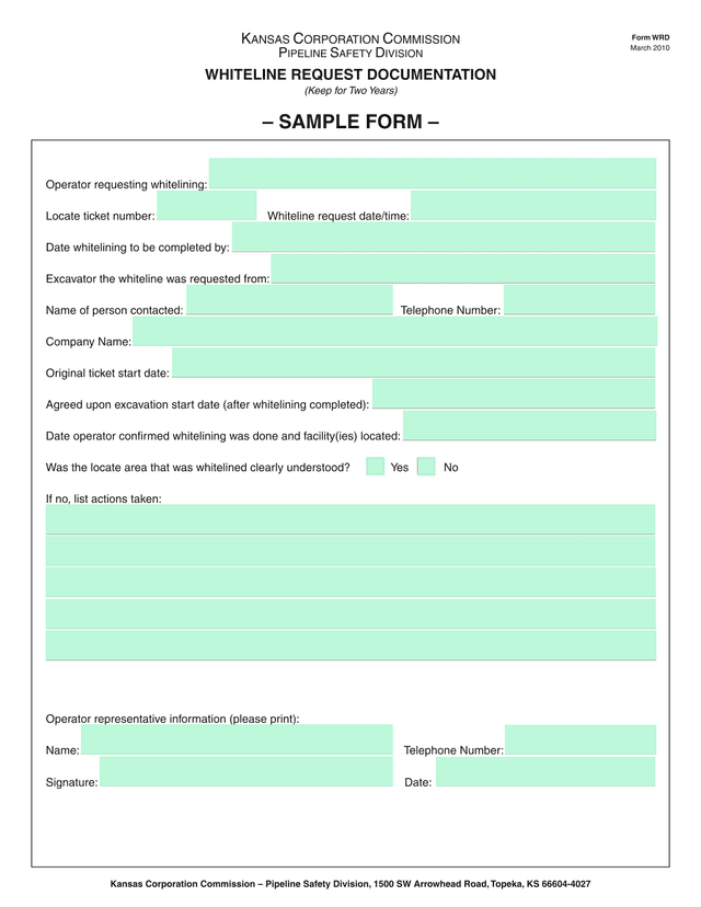 Whiteline Request Documentation screenshot