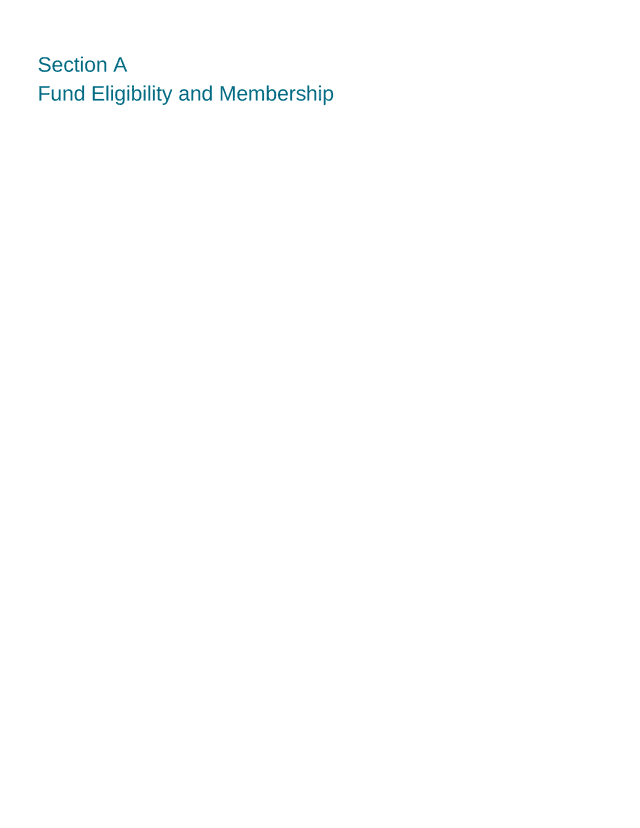Fund Eligibility And Membership screenshot