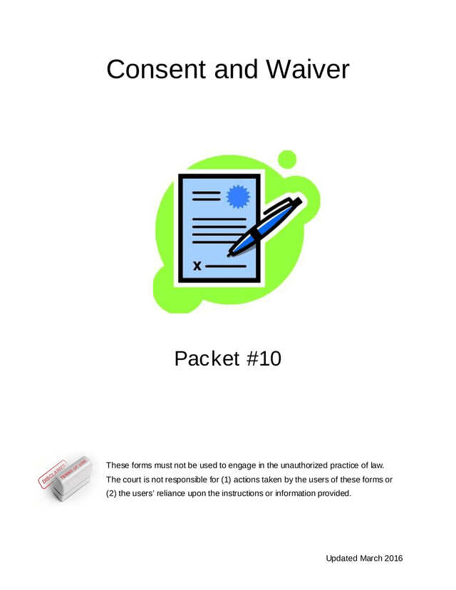 Consent And Waiver screenshot