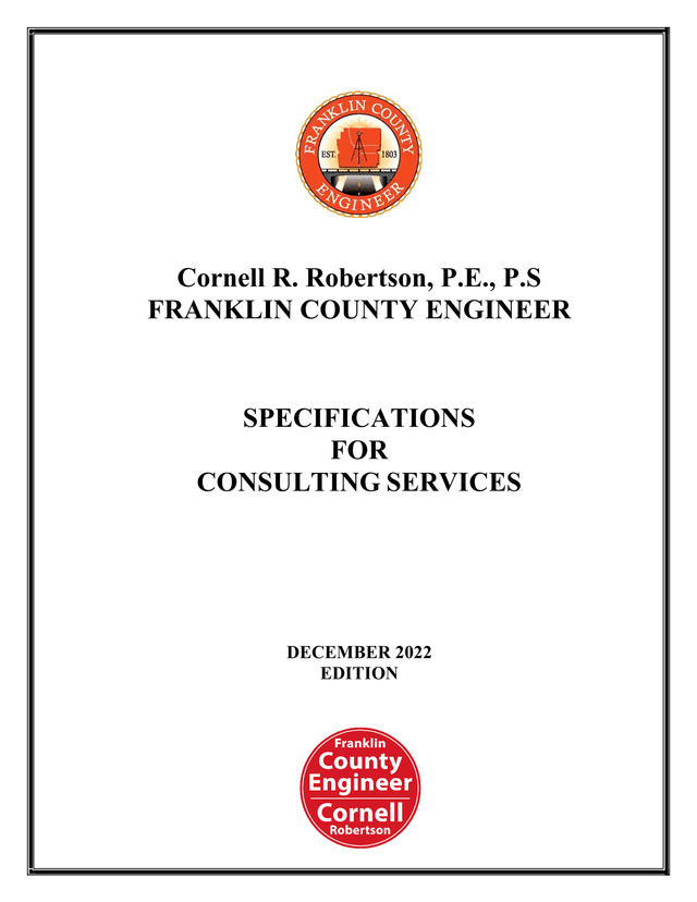 Specifications For Consulting Services screenshot