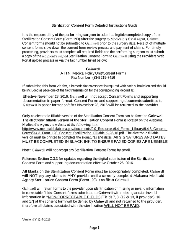Sterilization Consent Form Detailed Instructions Guide screenshot