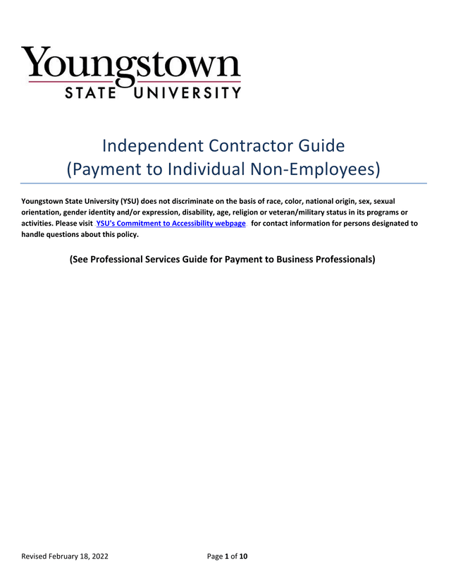 Independent Contractor Guide screenshot