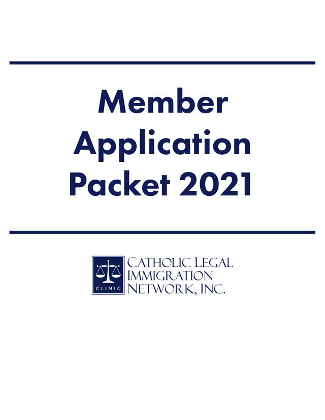 Member Application Packet 2021 screenshot