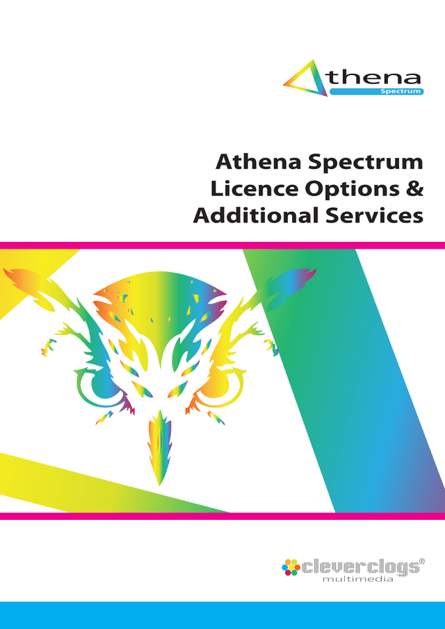Athena Spectrum   Licence Options  Additional Services screenshot