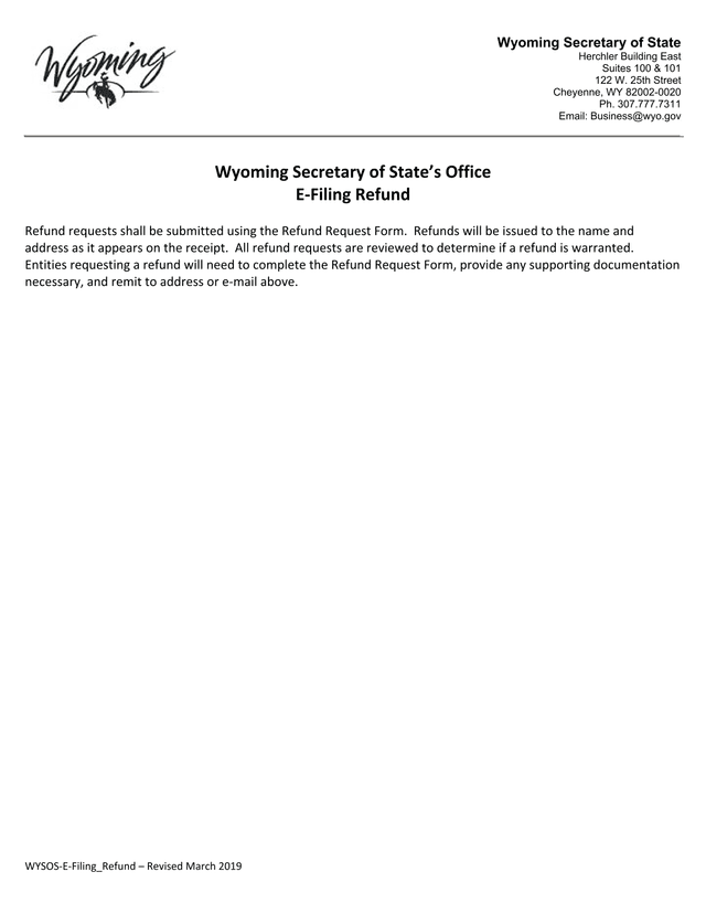 E Filing Refund screenshot