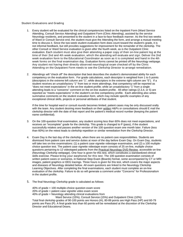Student Evaluations And Grading screenshot