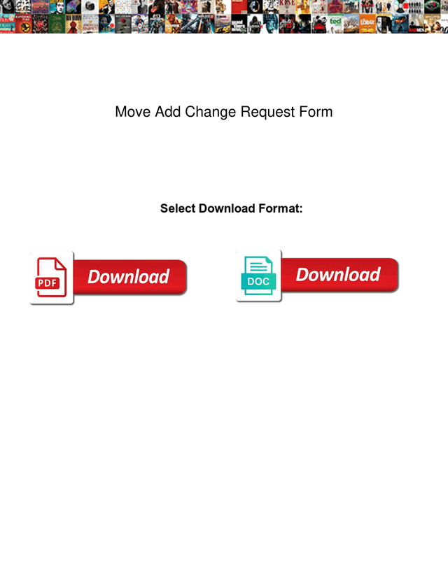 Move Add Change Request Form screenshot