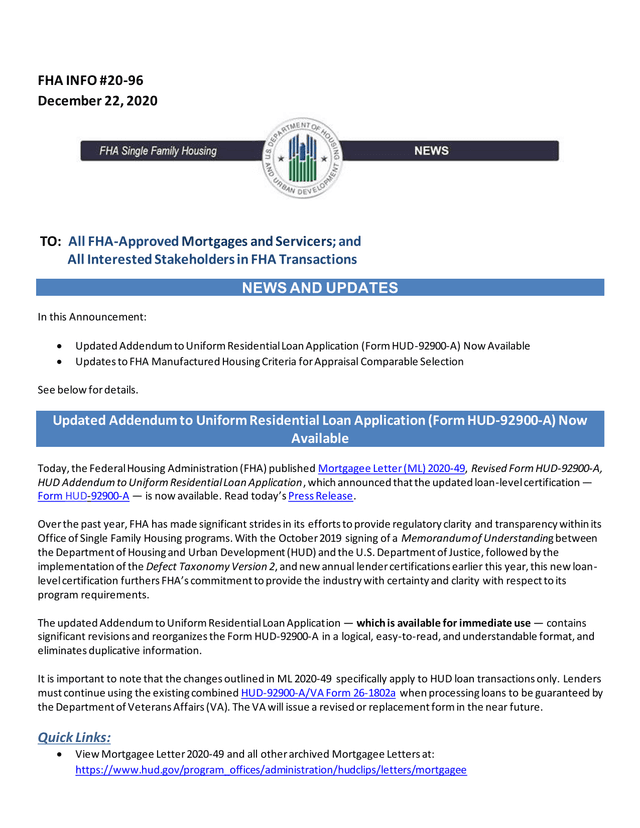 FHA INFO 20 96 screenshot