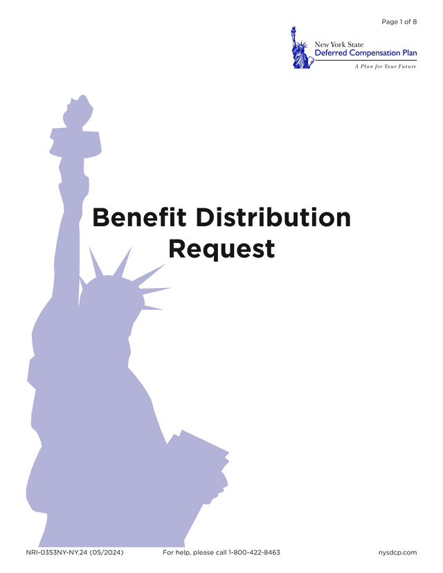 Benefit Distribution Request screenshot