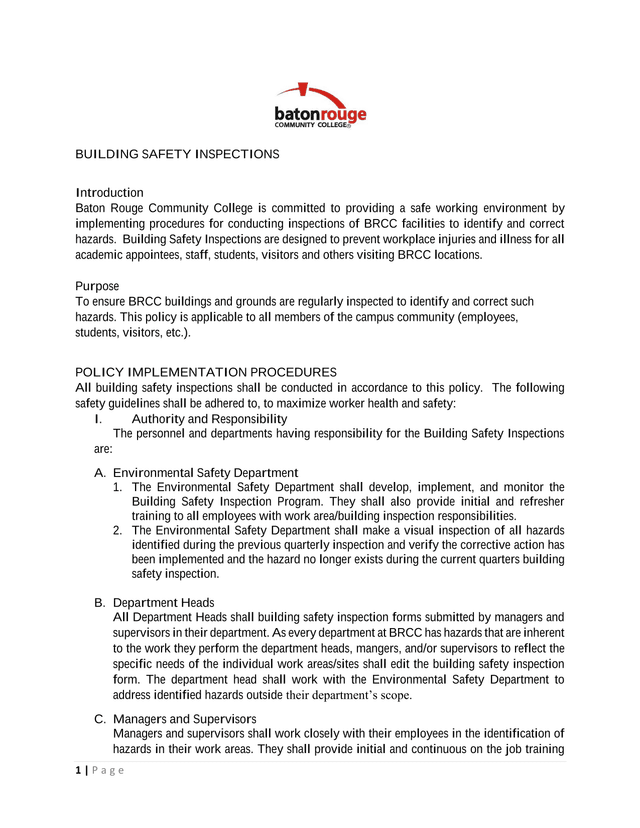 Building Safety Inspections screenshot