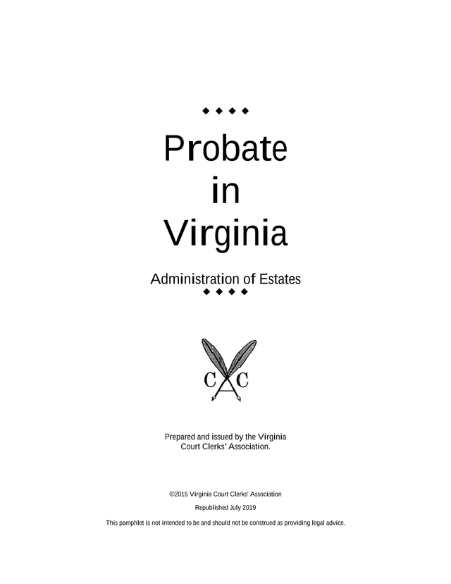 Probate In Virginia Administration Of Estates screenshot
