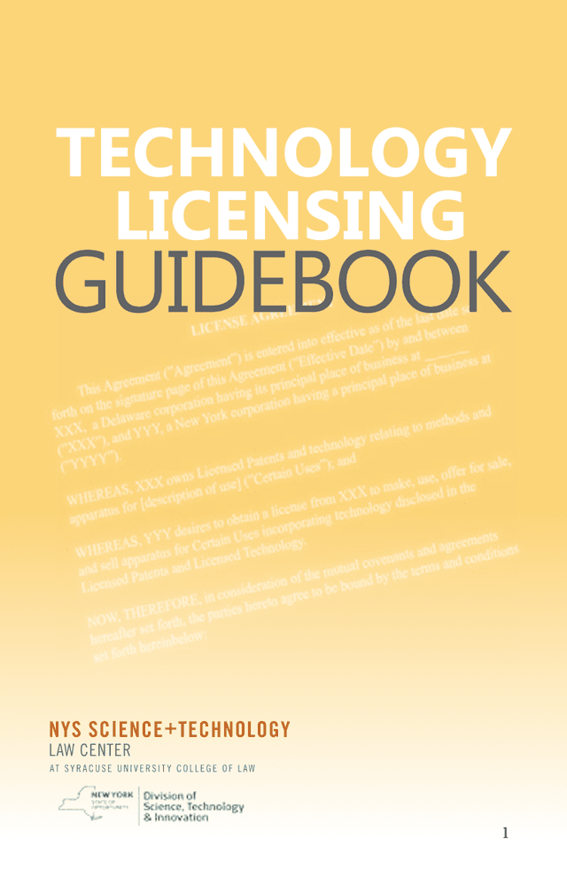 Technology Licensing Guidebook screenshot