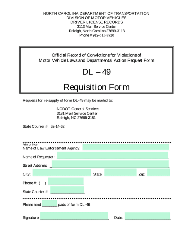 Official Record Of Convictions For Violations Of Motor Vehicle Laws And Departmental Action Request  screenshot