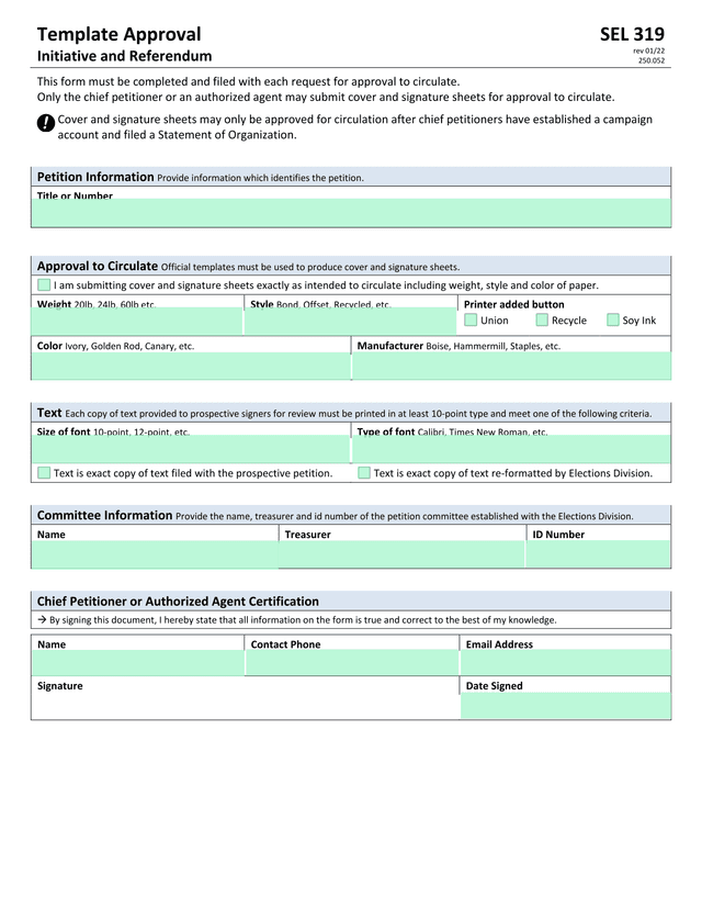 SEL 319 Initiative And Referendum screenshot