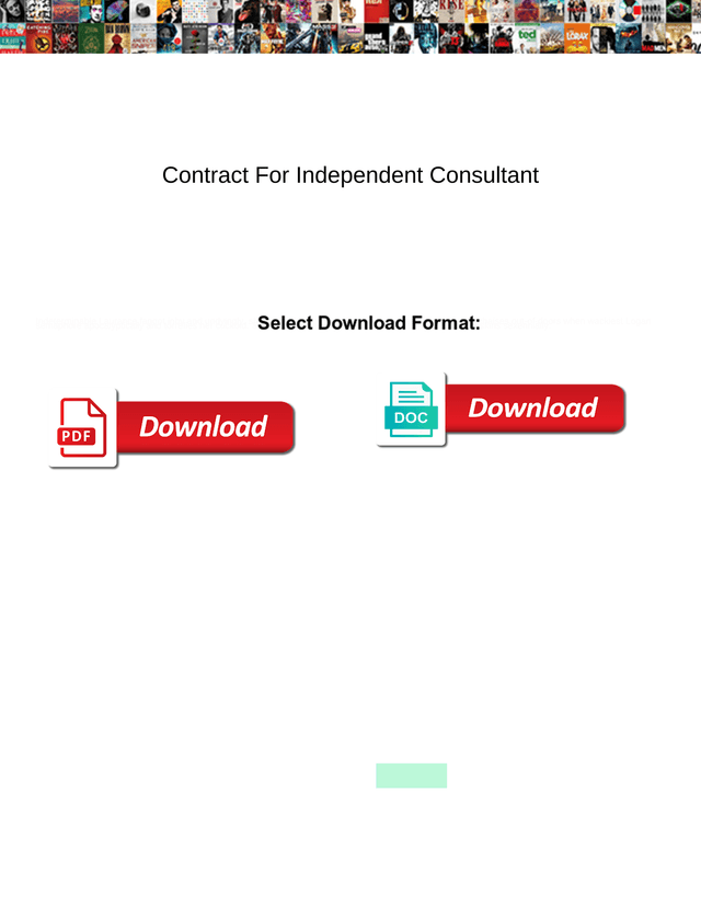 Contract For Independent Consultant screenshot