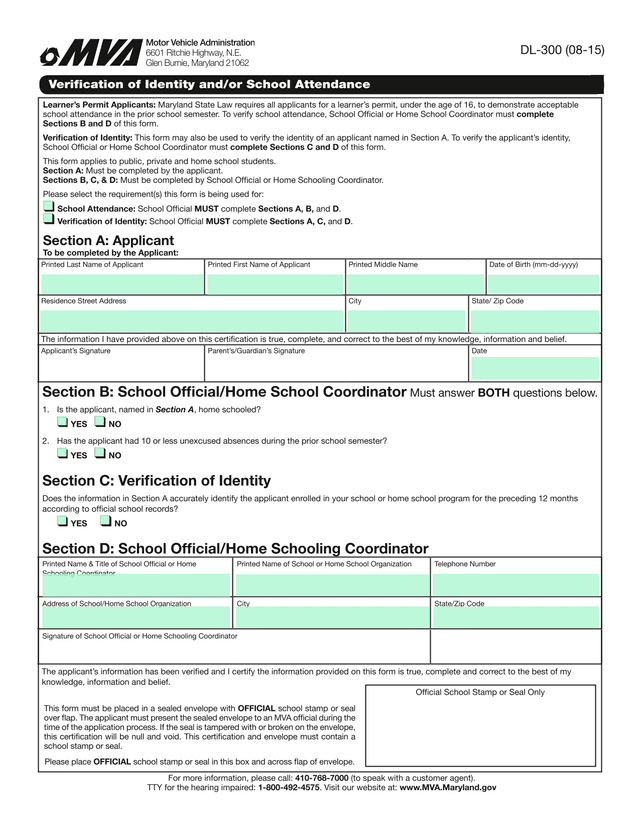 Verification Of Identity AndOr School Attendance screenshot