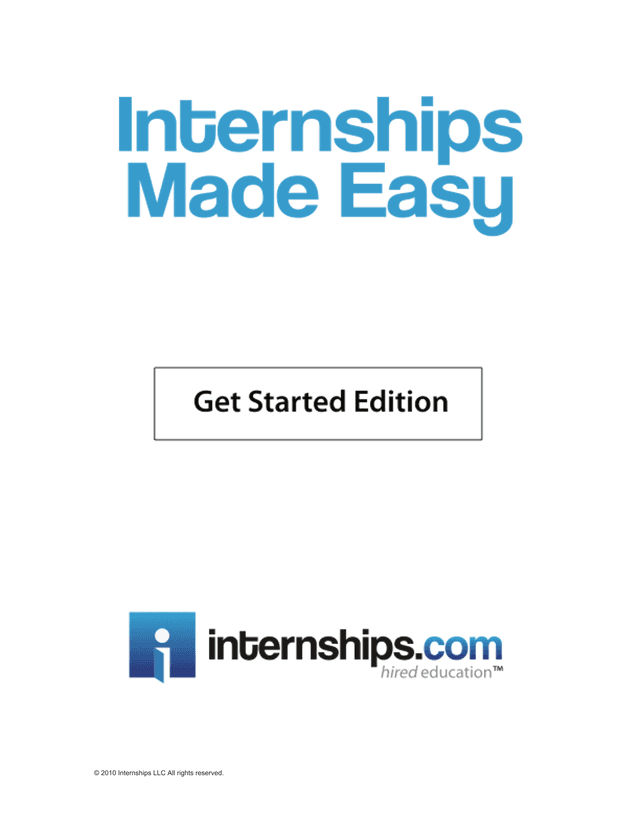 Internship Employer Guide screenshot