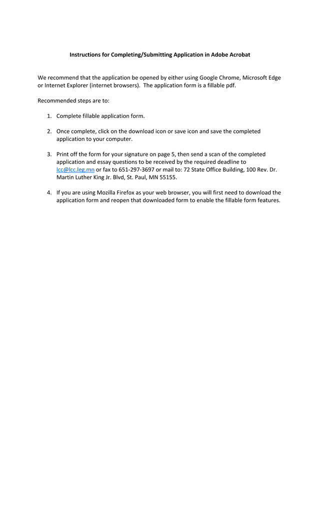 Application Submission Instructions screenshot