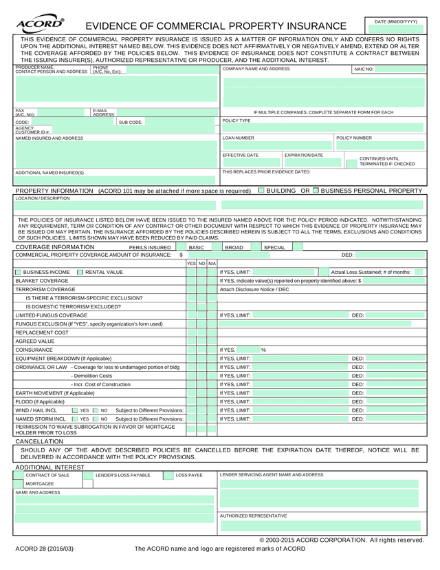 Acord 28 screenshot