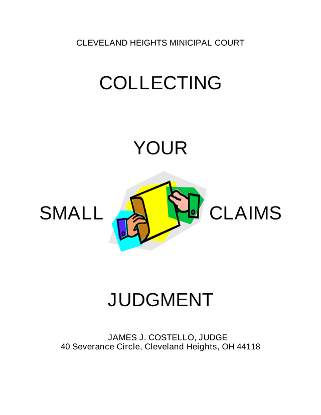 Collecting Your Small Claims Judgment screenshot