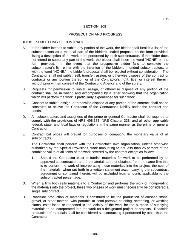 SECTION 108 PROSECUTION AND PROGRESS screenshot