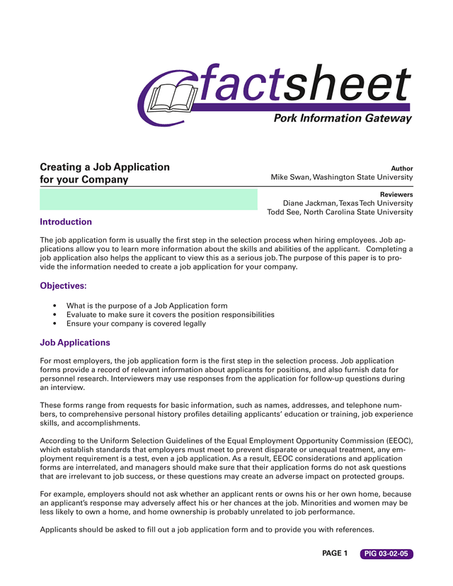 Creating A Job Application For Your Company screenshot
