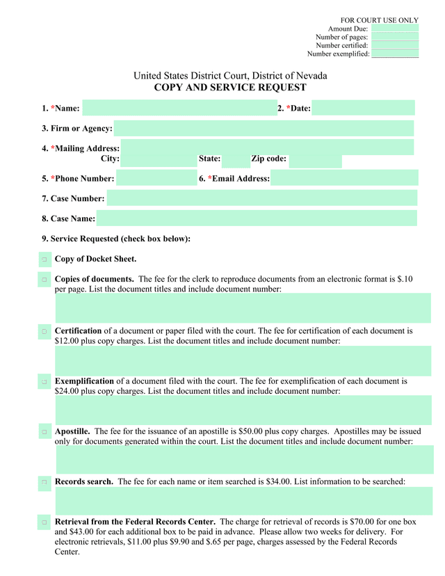 Copy And Service Request screenshot