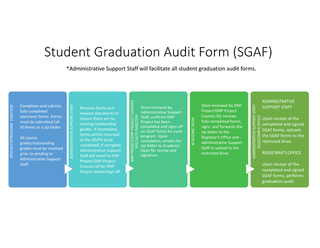 Student Graduation Audit Form (SGAF) screenshot