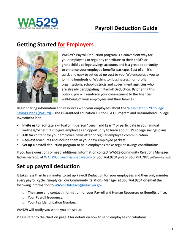 Payroll Deduction Guide screenshot