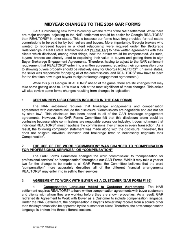 Midyear Changes To The 2024 GAR Forms screenshot