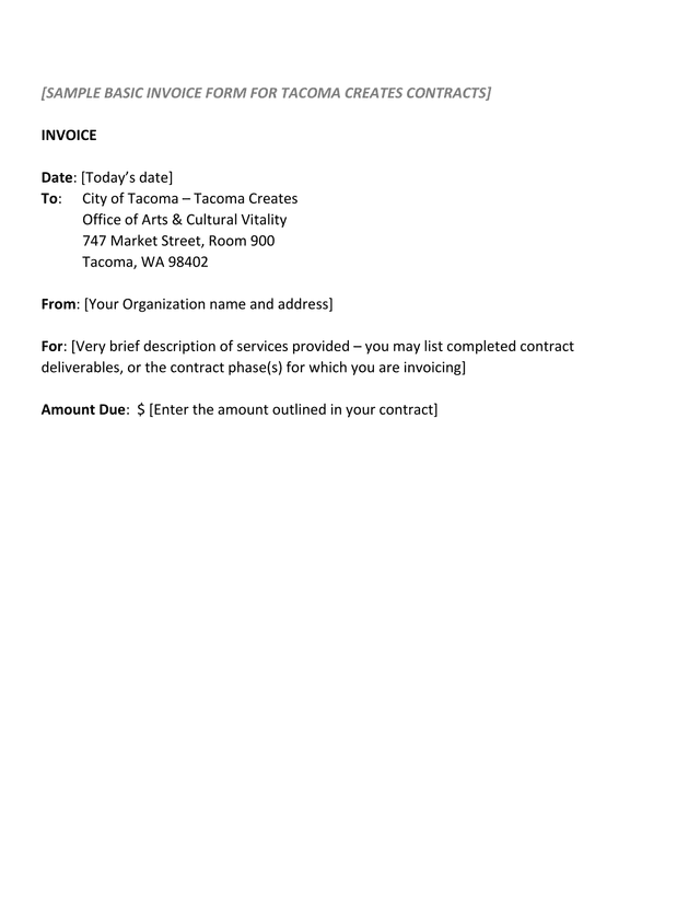 INVOICE screenshot