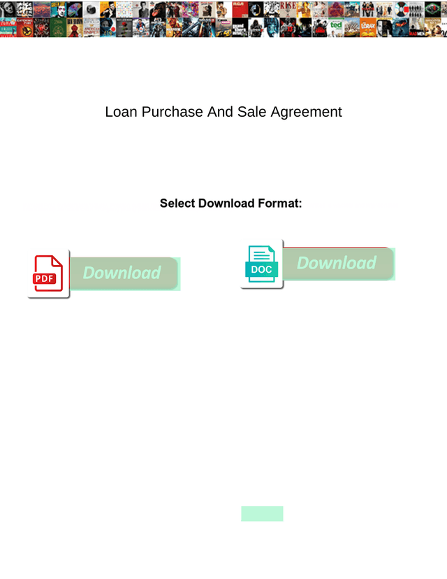 Loan Purchase And Sale Agreement screenshot