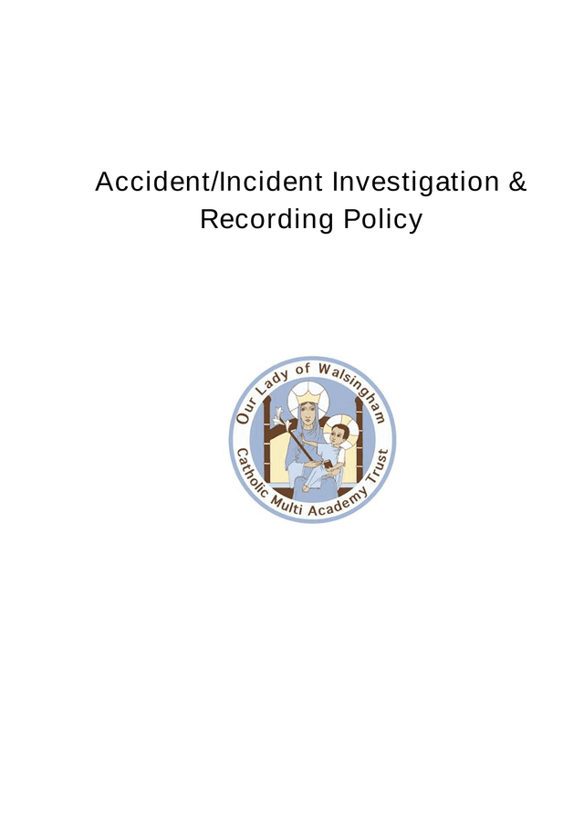 AccidentIncident Investigation  Recording Policy screenshot