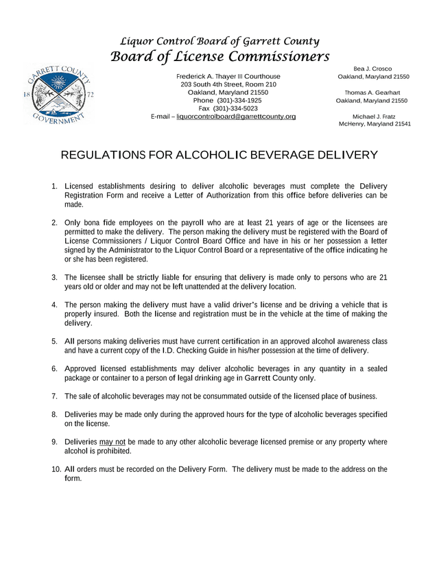 Regulations For Alcoholic Beverage Delivery screenshot