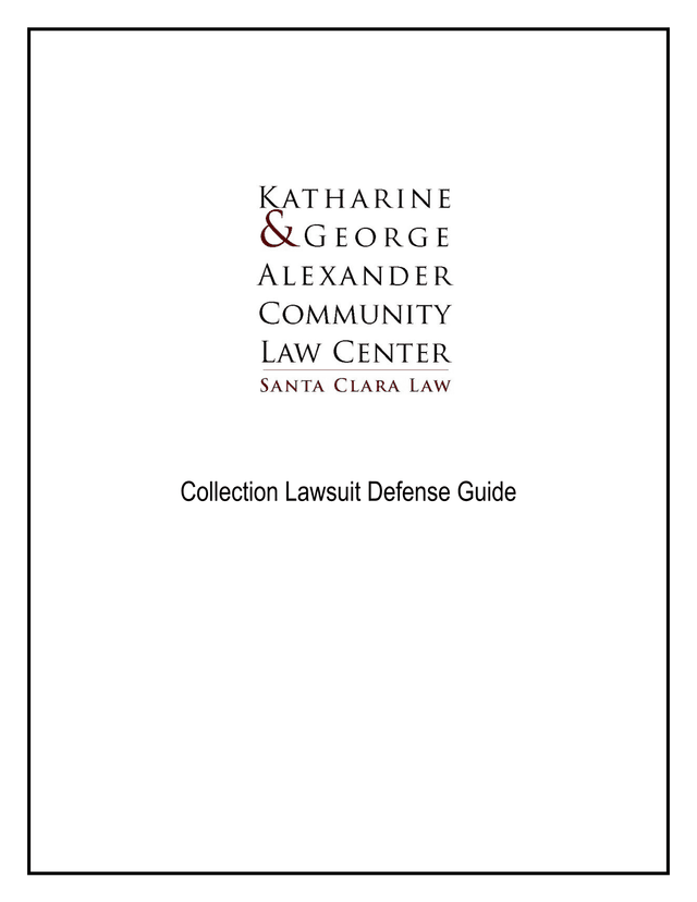 Collection Lawsuit Defense Guide screenshot